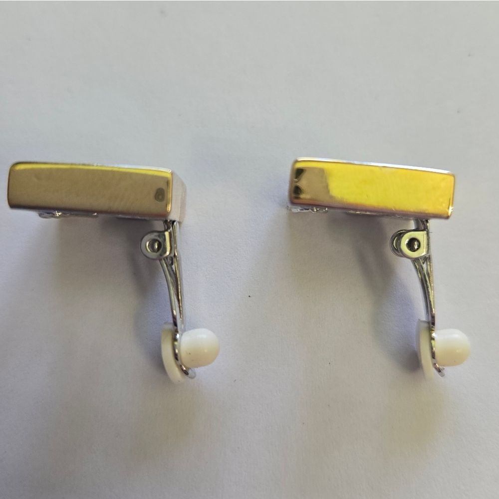 🐢 Givenchy Vintage 80's G Logo Earrings Classic Glam Guaranteed Authentic - Picture 9 of 14